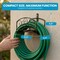Gardenised Metal Wall-Mount Hose Holder Heavy-Duty Outdoor Hanger and Water Hose Organizer with Sturdy Reel Hooks & Screws for Yard Lawn Garden Patio Landscaping and Home Use, Bronze
